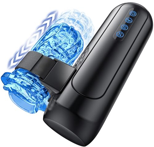 Masturbieren für Männer, Elektrischer Masturbator Sex Spielzeug für die Männer mit 6 Teleskopfunktion und 5 Einstellbaren Geschwindigkeiten 10 Vibrations Masturbatoren Sexspielzeug