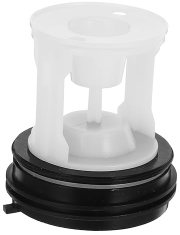 Washing Machine Drain Pump Plug 2 Hole Black Abs Sealing | Integrated Filter Mesh, Sewer Pipe Use, Easy Installation, Leakproof Universal Fit