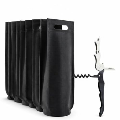 V VYNOR | Bolsas Botella Vino | 10 Unidades | 16x40x10 cm | Regalo Elegante