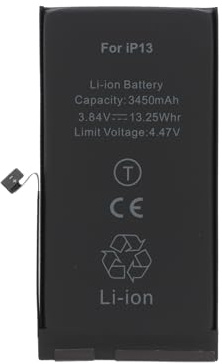 Batterie Haute Capacité Compatible pour iPhone 13/13 Mini/13 Pro/13 Pro Max – Kit de Réparation Batterie – Qualité Premium – Outils Inclus (iPhone 13 | 3450mAh)