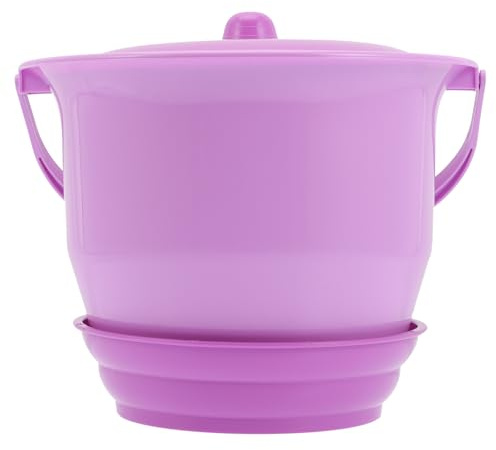 SKISUNO Portable Kids Bed Pan with Handle, Unisex Children Plastic Chamber Pot, Easy to Clean and Carry, Practical Night Urine Pot for Toddlers and Boys Girls Random Color