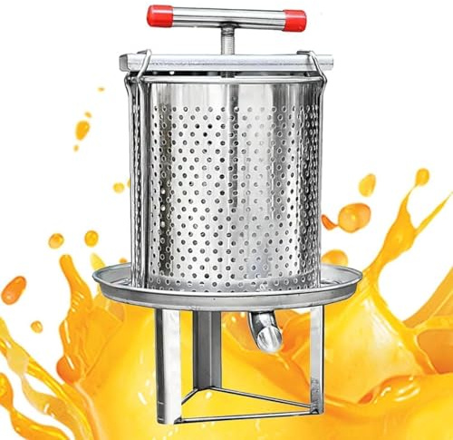 extracteurs de miel apiculture pressoir à miel manuel pressoir fruits inox outil d'apiculture pour la fabrication de miel et jus de vin