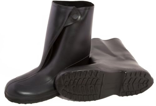 TINGLEY womens 10-inch Overshoe With Button Mid Calf Boot, Black, Large US, 1400