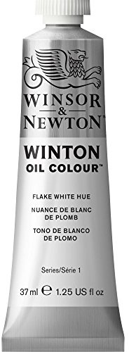 Winsor & Newton 1414242 Winton, feine hochwertige Ölfarbe - 37ml Tube mit gleichmäßiger Konsistenz, Lichtbeständig, hohe Deckkraft, Reich an Farbpigmenten - Blei Weiß Farbton