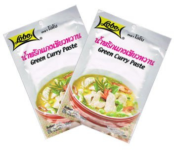 Thai Green Curry Paste Lobo Brand 2 x 50g Packets