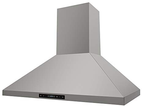 THOR Kitchen Wall Mount 36-Inch Chimney Range Hood in Stainless Steel - Model HRH3607