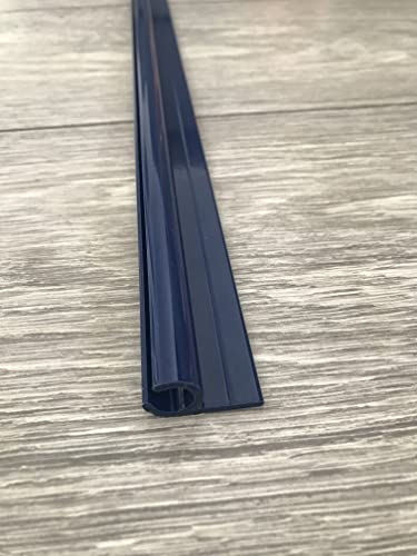 KederUk Campervan Motorhome Caravan Awning Rail C Channel Powder Coated Dark Blue Various Sizes (100 cm)