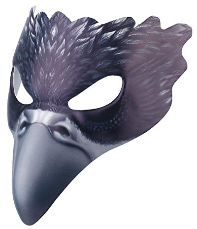Holibanna Creative Animal Beak Crow Mask Carnival Masquerade Mask Decorating Halloween Costume Birthday Funny Half Face Mask for Bird Eagle Drama Cosplay Party