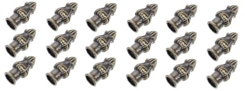 Hemobllo 18stücke Antiker Lampenfinial Aus Bronze Vintage Lampenfüße Für Lampenschirme Hochwertige Eisenkappen Für Tischlampen Und Stehlampen Retro Lampenaccessoires Zur Verschönerung