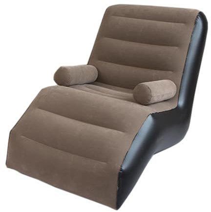 Fenteer Sofá Hinchable Ergonómico para Descanso en Casa, marrón, Individual