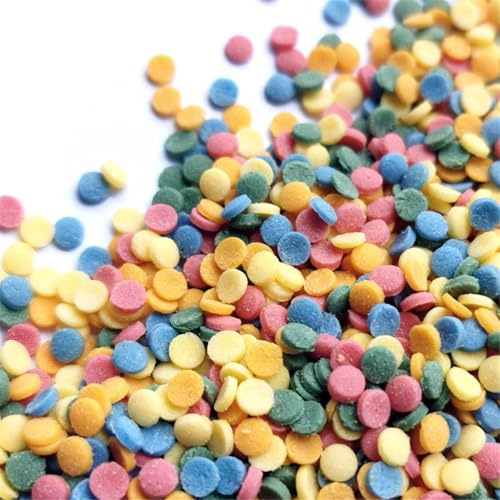 Streuselheld Konfetti Bunt 120g Zuckerstreusel | Bunte Sprinkles als Topping für Torten als essbare Deko-Streusel auf Muffins, Cupcakes und Geburtstagskuchen
