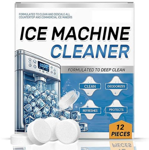 Détartrant pour machine à glaçons – 12 tablettes propres pour machines à glaçons – 6 mois d'approvisionnement en vrac