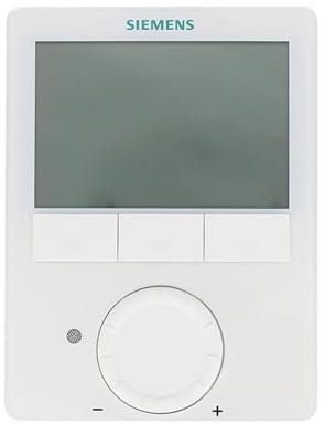 JKDND Compatibile con - Siemens RDG100T Termostato Ambiente A Parete con LCD E Sensore di umidità E Interruttore di Controllo Incorporati