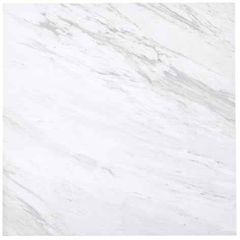 INMOZATA 18x18 Inch Floor Tiles Self Adhesive 24Pcs/5m² Peel and Stick Floor Tiles Marble Effect Sticky Floor Tiles Waterproof Stick on Floor Tiles for Bathroom Kitchen Living Room (Marble White 02)