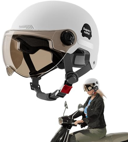 Open Face Motorcycle Hard Hat With Sun Visor, Headgear For Adults Motorcycle, Cruiser Cycling Scooter Helmets, Half Headgear Motorcycles For Adult Scooter Atv Cruiser