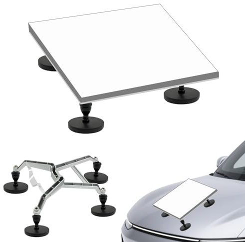 WEWOGA Magnetico Montaggio Supporto Curvo Compatibile Con Starlink Mini,Portatile Lega Di Alluminio Per Camper, Tetto Dell'Auto, Superfici Metalliche - Forte Da 66 mm, Stabilità Velocità
