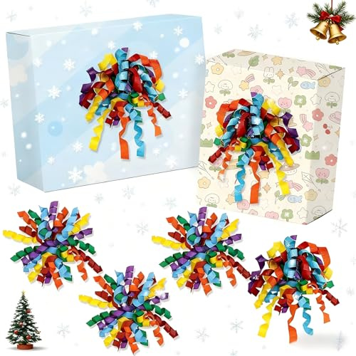 Allisway Nastro Raso, 6 Packs Nastro per Regali, nastro Decorativo, Confezione Assortimento Colorata, Adatti per Festival, Compleanni, Feste di Matrimonio, Decorazioni per Confezioni Regalo