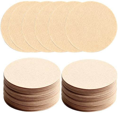 YCSHIPO 500‑Count 64 mm Round Replacement Micro‑Filters for AeroPress Coffee Maker