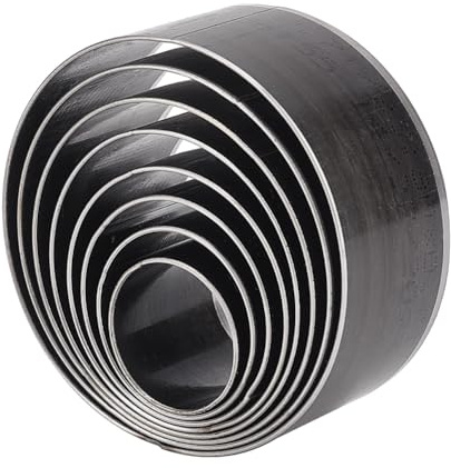 PH PandaHall 8pz Taglierina Circolare per Pelle Set di Taglierine per Punzonatura Tonda Acciaio ad Alto Taglio Punzonatura Set per Pelle Tessuto Argilla Gomma Plastica, 20 25 30 35 40 45 50 55mm