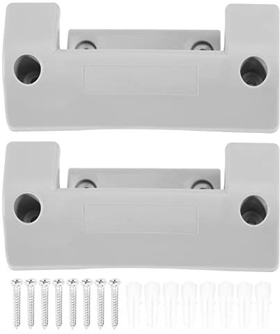 Ksrnsne 2Pcs Garden Hose Reel Holder PVC Wall Mounted Garden Hose Hanger Pipe Holder with 8Pcs Expansion Screws