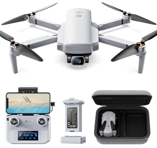 Holy Stone HS360D GPS Drohne mit 4K Kamera für Erwachsene, 5GHz FPV Übertragung bis 6KM, 40 Min. Flugzeit, Follow Me, Auto Rückkehr, RC faltbar Drohnen Profi Kameradrohne für Anfänger, unter 249g, C0
