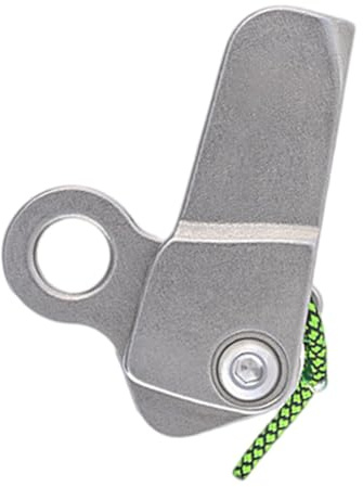 Illkjasfc Discensore da Arrampicata Multiuso Resistente alla Corrosione Adatto per Arrampicata Roccia Discesa in Corda Doppia E Operazioni Emergenza. Dispositivo Anticaduta in Acciaio Inossidabile.