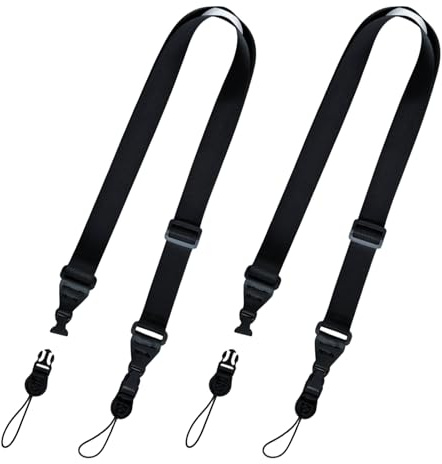 2 correas para cámara réflex digitales y prismáticos, correa de hombro ajustable con conectores rápidos, diseño antideslizante, juego de correas de cámara lavables