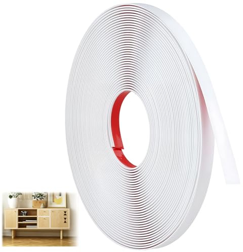 10 M X 1 cm Baguette De Finition Moulure Auto-Adhésives Convient Pour Les Fenêtres Les Portes Les Miroirs Les Crédences De Cuisine Et Les Meubles Blanc