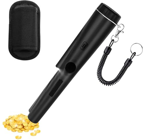 Metal Detector Pinpointer, Handheld Pin Pointer, Portable Metal Detector, 360° Search Coverage, IP66 Waterproof Rating, With Protective Case And Carrying Strap For Detecting Coins (Without Batteries)
