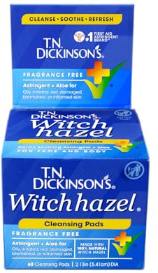 T.N. Dickinsons Hazelets Witch Hazel Pads - 60 Ea by T.N. Dickinson
