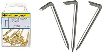 Alcayatas Punta Acero 17x40 mm. Brico Self 12 unidades