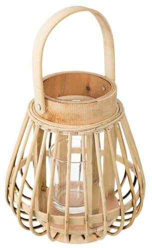 Atmosphera - Rattan-Laterne 14x16 - Sand beige