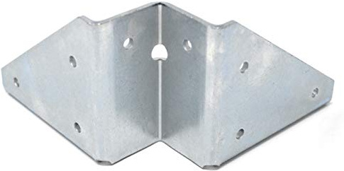 Design61 4er Set Winkelbeschlag Tischbein Tischbeschlag Stahl 123 x 123 mm