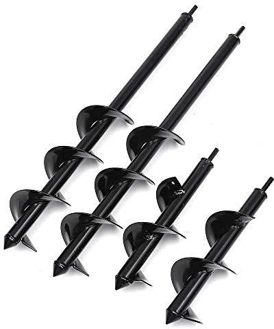DIY & Tools/Hardware 9x25/30/45/60cm Garden Auger Small Earth Planter Drill Bit Post Hole Digger Earth Planting Auger Drill Bit for Electric Drill (Size : 9 x 60cm)