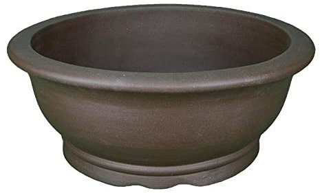 Runde Bonsaischale aus Steinzeug 39,5x39,5x16 cm - L95c