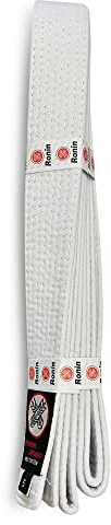 Ronin Brand Martial Arts Uniform Solid Colored Rank Belt – White, Yellow, Green, Orange, Blue, Purple, Red, Brown, & Black in Quality
