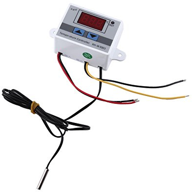12V Digitaler Temperaturregler 12V Thermostatschalter Temperaturreglerschalter mit Sonde für Kühlsystem und Andere Bereiche