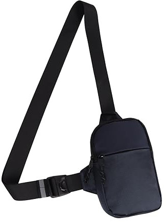 Minicloss Sling Chest Crossbody Bag Dunkelblau Groß Umhängetasche Herren Damen - Schultertasche Wasserdicht Brusttasche Handytasche zum Reisen Outdoor für Reisen Wandern Outdoor-Sport