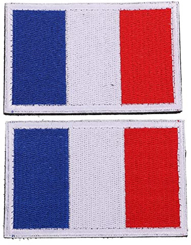 NUOBESTY 2stücke Nationalflaggen Aufnäher Bestickte Applikationen Für Kleidung Taschen Und Hüte Strapazierfähige Selbstklebende Patches Für Kreative Reparaturen Und Designs