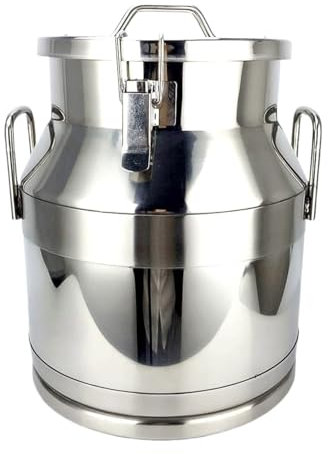 Milchkännchen Milcheimer Heavy Duty Milchkanne mit versiegeltem Deckel Edelstahl Weineimer Milchtopf Eimer Transportfässer SS Flüssigkeitsbehälter Lagerung (30L)