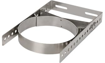 8 Inch Wall Support Bracket for Wood Stove Pipe, 6 Double Wall Chimney Pipe, 304 Stainless Steel Adjustable Wall Bracket, Chimney Pipe Holder, Fireplace Pipe Wall Bracket