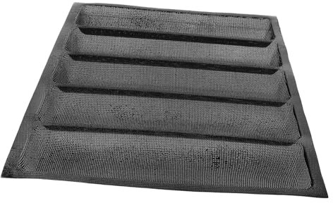 UKCOCO Moule à Silicone Antiadhésif Pour Française Compartiments Pour De Pains Brioches Et Hot-dogs Flexible Et