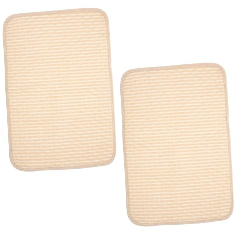 Stück Wiederverwendbare Baumwolle Welpenunterlage aus 2 | Beige, Rutschfest und Hypoallergen, Pipi Matten für Hunde Waschbar, für Zuhause