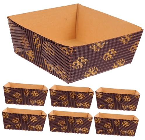 SAFIGLE 25 pezzi Stampo Carta per Pane e Dolci Resistenti Calore per Pane Torte Chiffon e Dessert da Forno per Uso Professionale