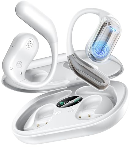 Boytond Bone Conduction Open Ear Earbuds – Wireless Bluetooth Headphones, Waterproof & Sweatproof, Secure Comfort Fit for Small Ears, Rich Bass Audio, Great for Running, Workouts & Daily Use