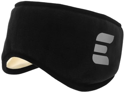 Healvian Cuffie Antirumore per Dormire in Peluche Nero con Alta Isolazione Acustica e Blocco del Suono, Regolabili per Viaggio e Studio