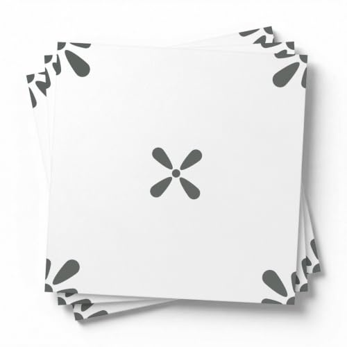 Mattonelle Adesive Cucina Modello Bianco Grigio Paraschizzi Cucina Adesivo Impermeabile PVC Adesivi per Piastrelle Bagno Decorazione per Pareti Armario Piastrelle Adesive
