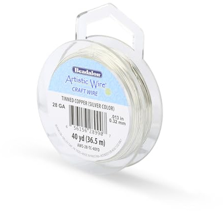 Artistic Wire Verzinnter Kupferdraht, 28 Gauge, 36,6 m