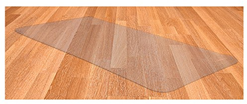 Sport-Tec Bodenschutzmatte, 100x70 cm, Transparenter Schutz für Fitnessgeräte & Böden