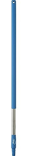Vikan 29833 39.5 Stainless Steel Handle with Threaded Tip, 1-7/32 Diameter, Blue